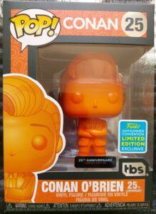 Conan O'Brien 25th Anniversary Orange Funko Pop Vinyl