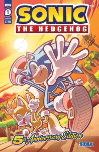 Sonic the Hedgehog: #1 (5th Anniversary Edition) (CVR B)