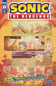 Sonic the Hedgehog #1 5th Anniversary Edition Variant RI (10) (Thomas)