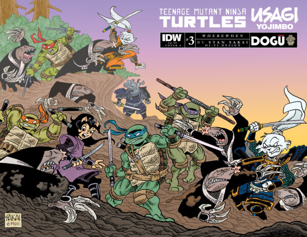 Teenage Mutant Ninja Turtles Usagi Yojimbo WhereWhen #3 Cover A (Sakai)