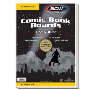 GOLDEN COMIC BACKING BOARDS (PACK OF 100)