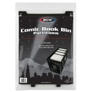 COMIC BOOK BIN PARTITIONS BLACK (3 PACK)