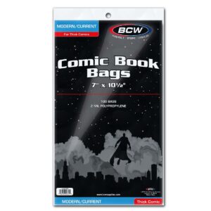 BCW CURRENT MODERN COMIC BAGS THICK (PACK OF 100)