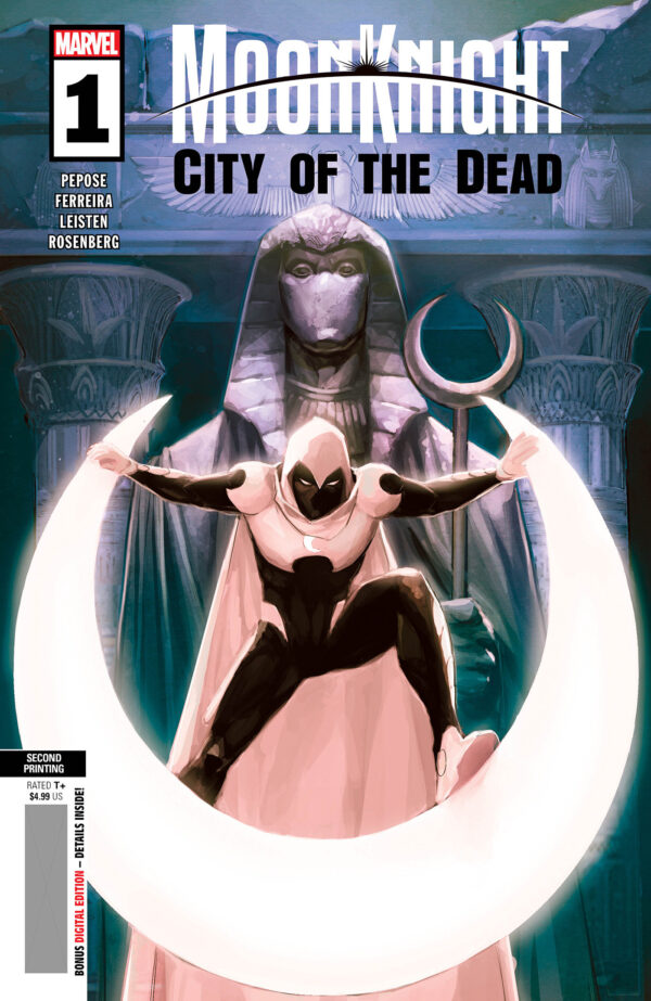 MOON KNIGHT CITY OF THE DEAD 1 ROD REIS 2ND PRINTING VARIANT