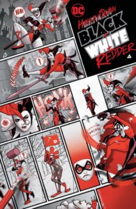 HARLEY QUINN BLACK WHITE REDDER #4