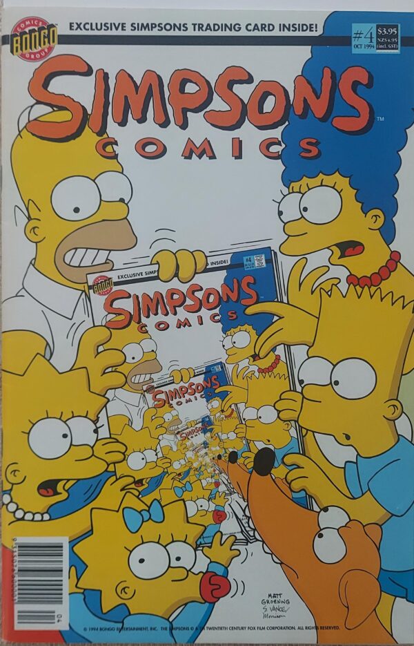 Simpsons Comics #4 (No Card Australian Price)