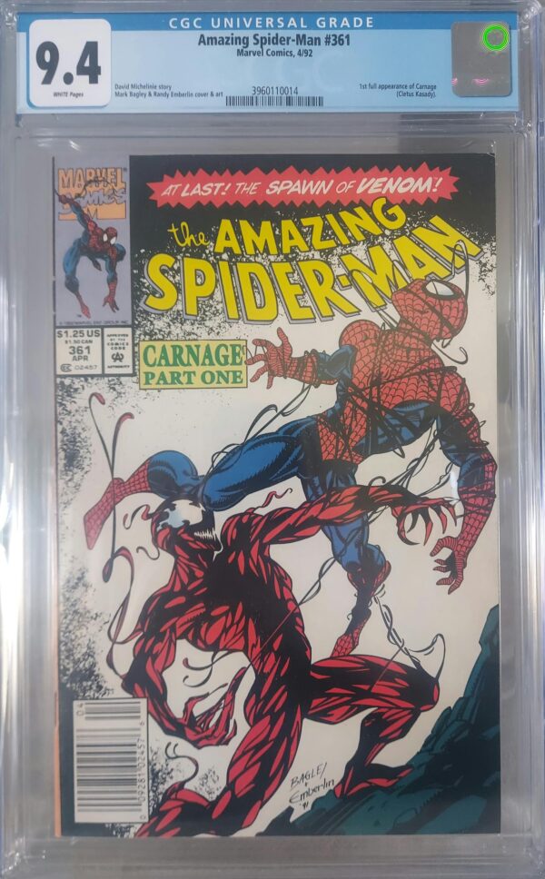 Amazing Spider-man #361 CGC 9.4