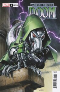 ONE WORLD UNDER DOOM #1 (CLAYTON CRAIN DOOMASAUR VARIANT)