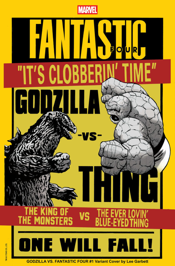 GODZILLA VS. FANTASTIC FOUR #1 (LEE GARBETT VERSUS VARIANT)