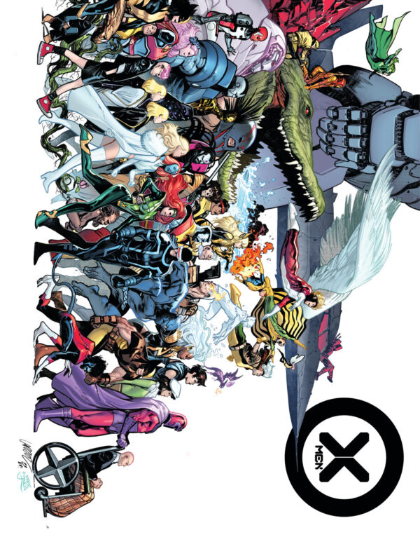 FALL OF THE HOUSE OF X/RISE OF THE POWERS OF X OMNIBUS PEPE LARRAZ COVER (DM VAR)