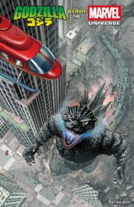 GODZILLA DESTROYS THE MARVEL UNIVERSE #1 E.J. SU FAN FAVORITE VARIANT