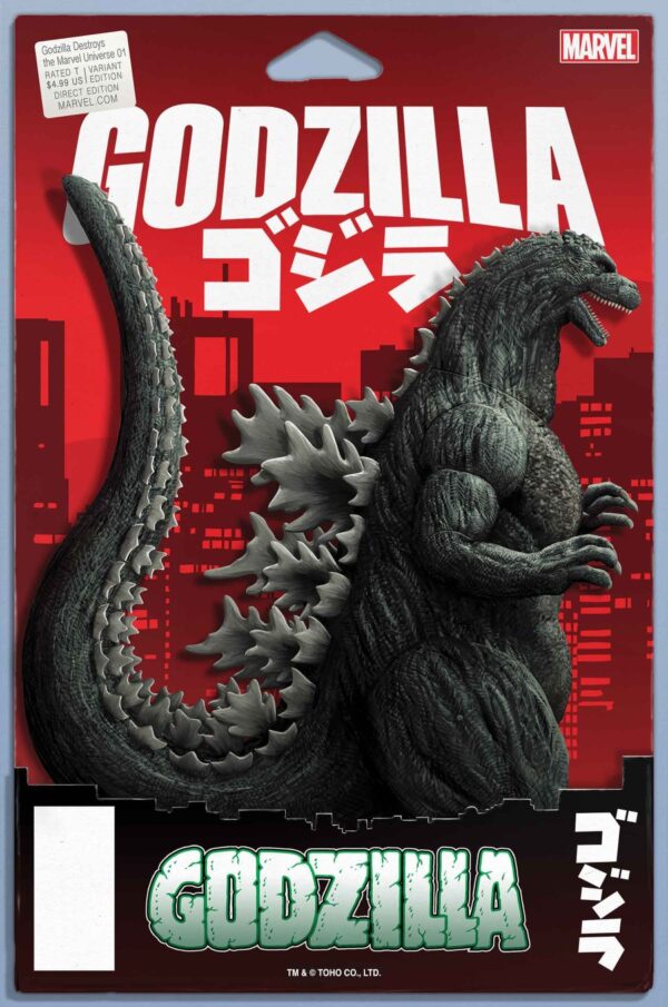 GODZILLA DESTROYS THE MARVEL UNIVERSE #1 ACTION FIGURE VARIANT